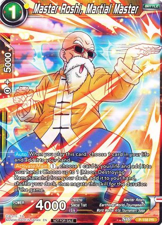 Master Roshi, Martial Master (Power Booster: World Martial Arts Tournament) (P-158) [Promotion Cards] | Good Games Adelaide SA