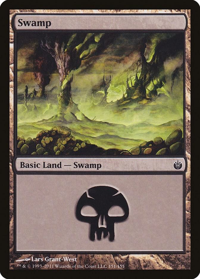 Swamp 151 (Mirrodin Besieged)  - Foil | Good Games Adelaide SA