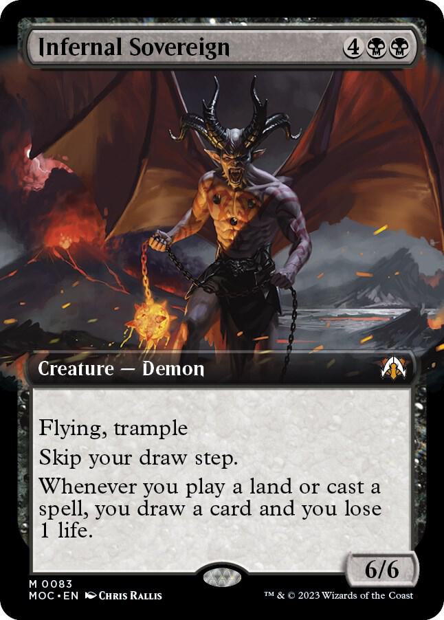 Infernal Sovereign 83 (Commander: March of the Machine)  - Extended Art | Good Games Adelaide SA