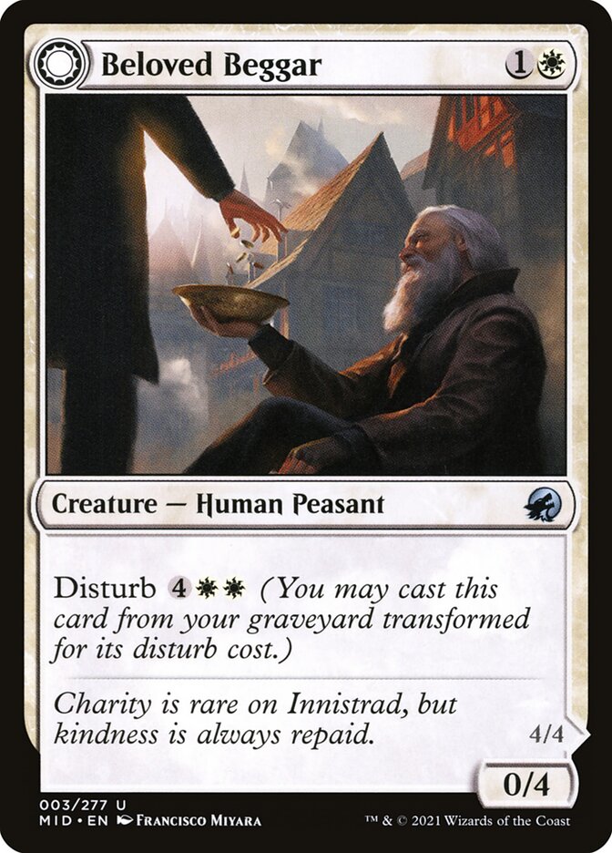 Beloved Beggar // Generous Soul 3 (Innistrad: Midnight Hunt)  | Good Games Adelaide SA