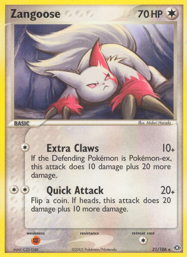 Zangoose (21/106) [EX: Emerald] | Good Games Adelaide SA