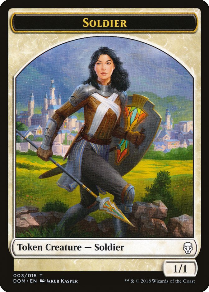 Soldier Token [Dominaria Tokens] | Good Games Adelaide SA