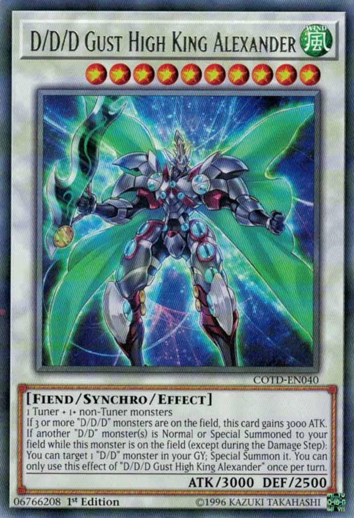 D/D/D Gust High King Alexander [COTD-EN040] Rare | Good Games Adelaide SA