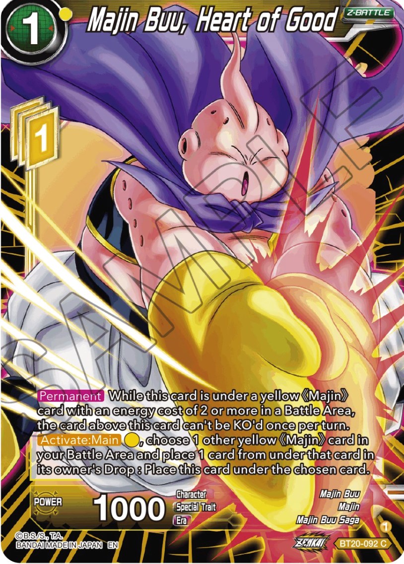Majin Buu, Heart of Good (BT20-092) [Power Absorbed] | Good Games Adelaide SA