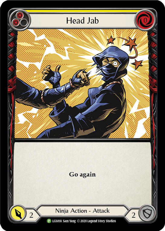 Head Jab (Yellow) [LGS018] (Promo)  Rainbow Foil | Good Games Adelaide SA