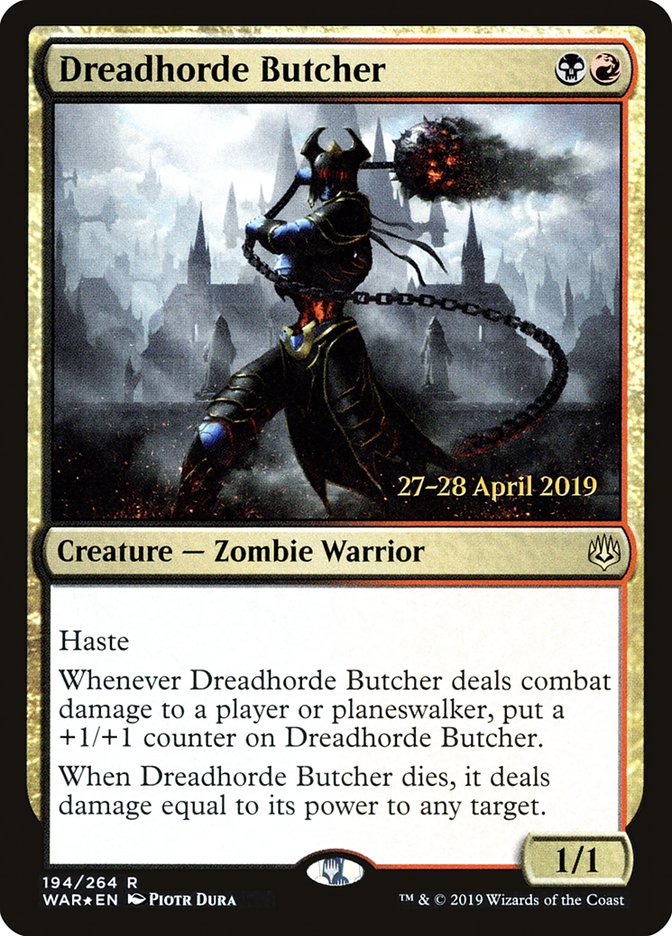 Dreadhorde Butcher  [War of the Spark Prerelease Promos] | Good Games Adelaide SA