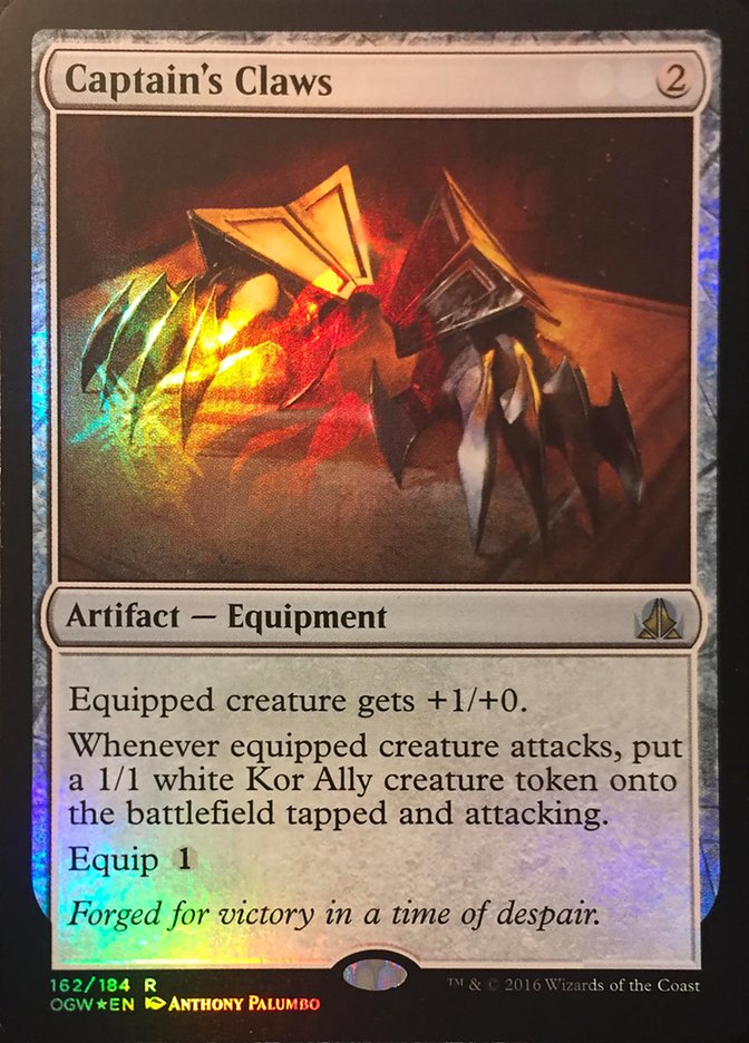 Captain's Claws (Standard Showdown Misprint) [Oath of the Gatewatch Promos] | Good Games Adelaide SA