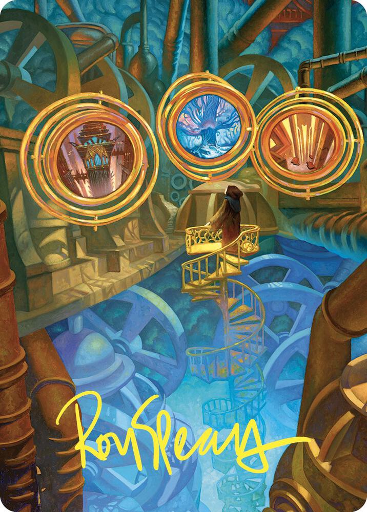 Extraplanar Lens Art Card Gold Stamped Signature 46 (Art Series: Commander Masters)  | Good Games Adelaide SA