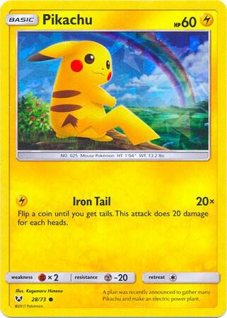 Pikachu 28 73 Cracked Ice Holo 028/073 (Deck Exclusives)  - Holofoil | Good Games Adelaide SA