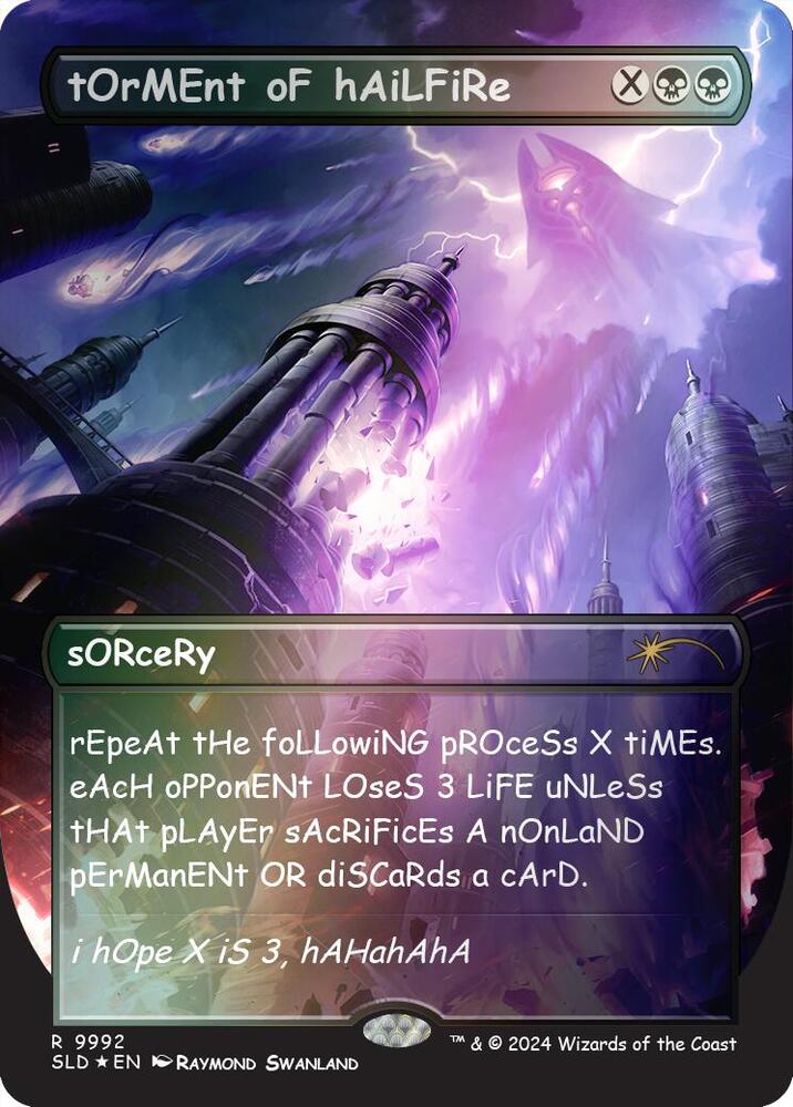 tOrMEnt oF hAiLFiRe Rainbow Foil 9992 (Secret Lair Drop Series)  - Foil | Good Games Adelaide SA