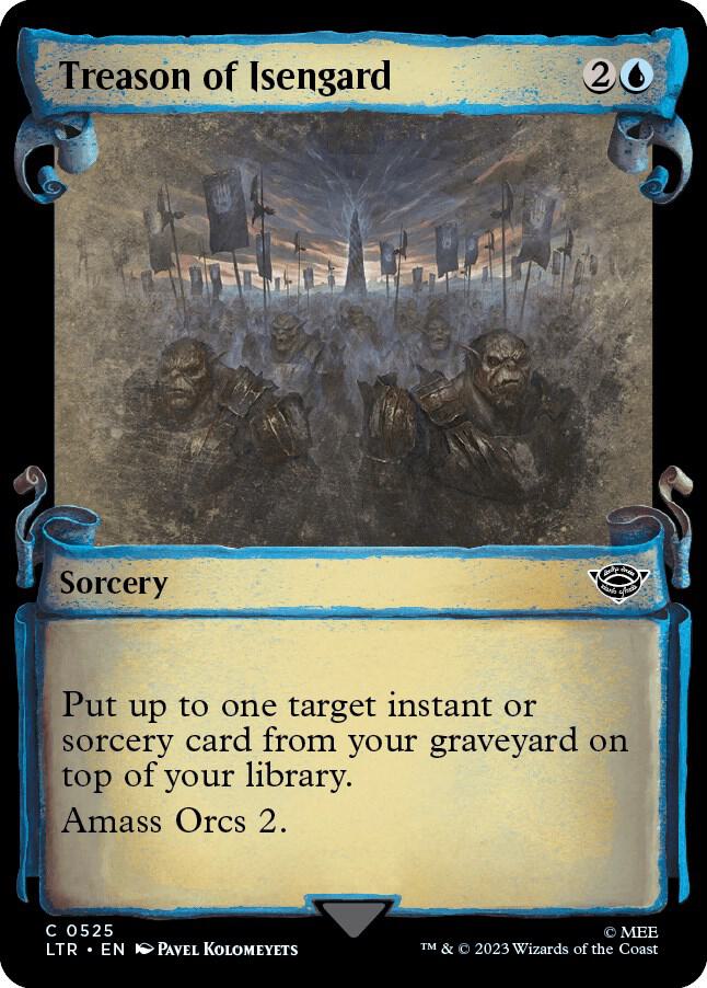 Treason of Isengard 525 (Universes Beyond: The Lord of the Rings: Tales of Middle-earth)  - Showcase Scroll Foil | Good Games Adelaide SA