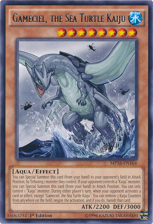 Gameciel, the Sea Turtle Kaiju [MP16-EN164] Rare | Good Games Adelaide SA