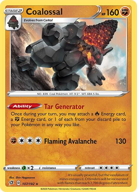 Coalossal 107/192 (SWSH02: Rebel Clash)  - Holofoil | Good Games Adelaide SA
