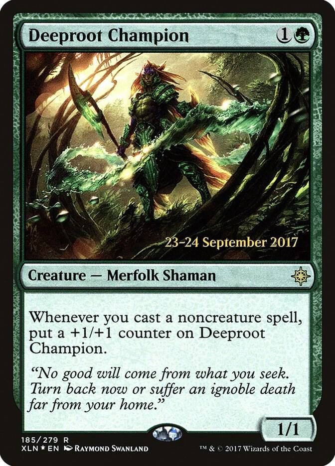 Deeproot Champion 185 (Prerelease Cards)  - Foil | Good Games Adelaide SA