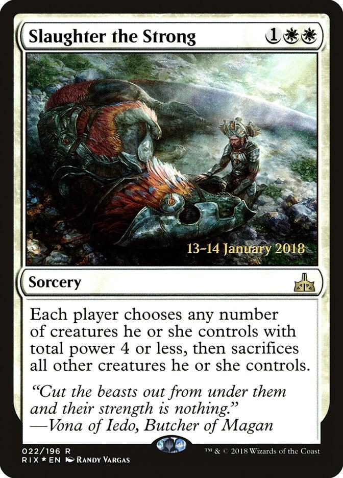Slaughter the Strong 22 (Prerelease Cards)  - Foil | Good Games Adelaide SA
