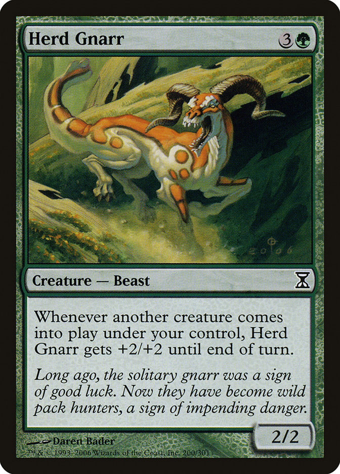 Herd Gnarr 200 (Time Spiral)  - Foil | Good Games Adelaide SA