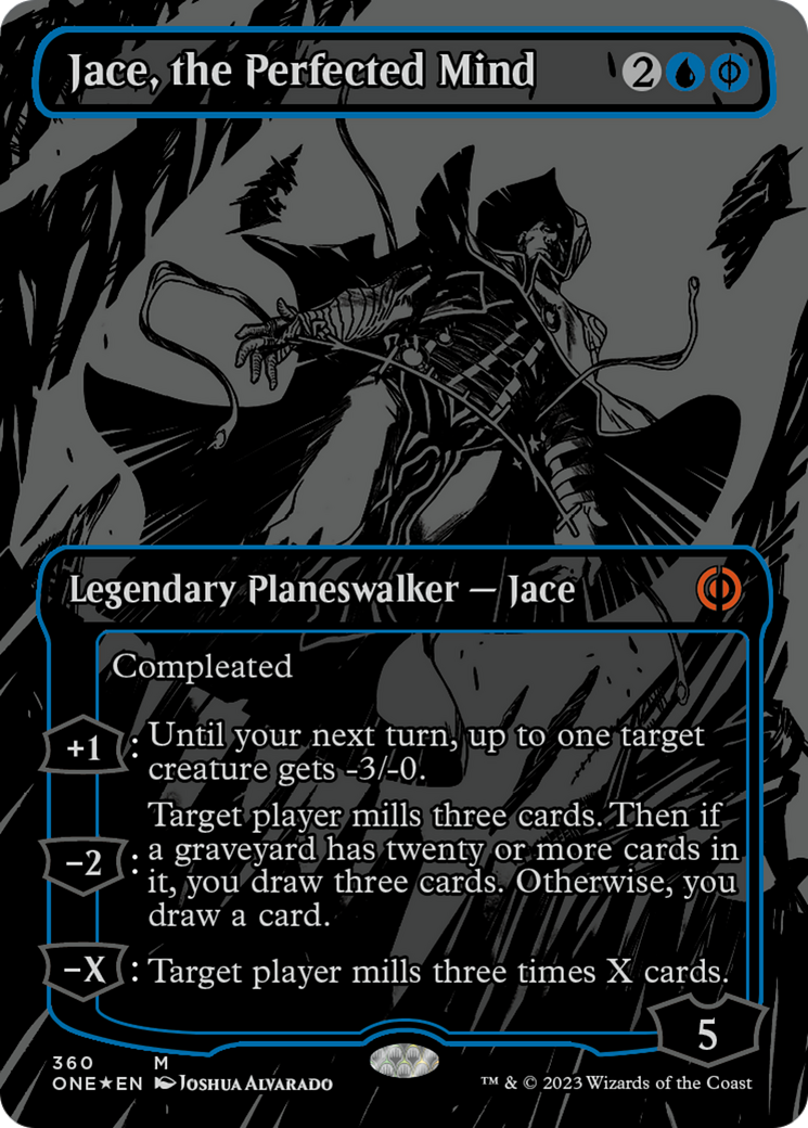 Jace, the Perfected Mind (Oil Slick Raised Foil) [Phyrexia: All Will Be One] | Good Games Adelaide SA
