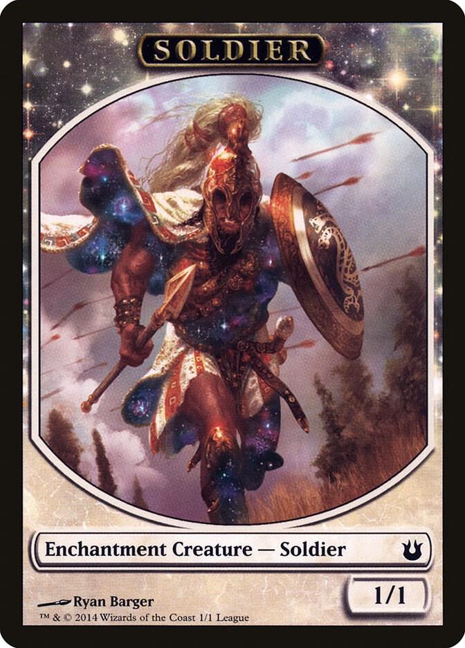 Soldier Token Born of the Gods 1 (League Promos)  | Good Games Adelaide SA