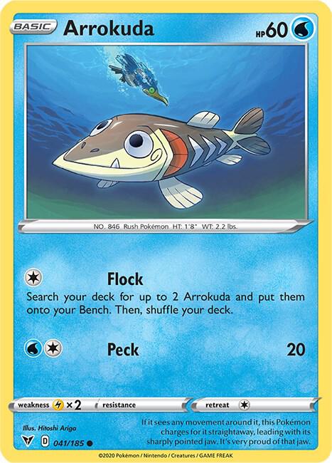 Arrokuda 041/185 (SWSH04: Vivid Voltage)  - Reverse Holofoil | Good Games Adelaide SA