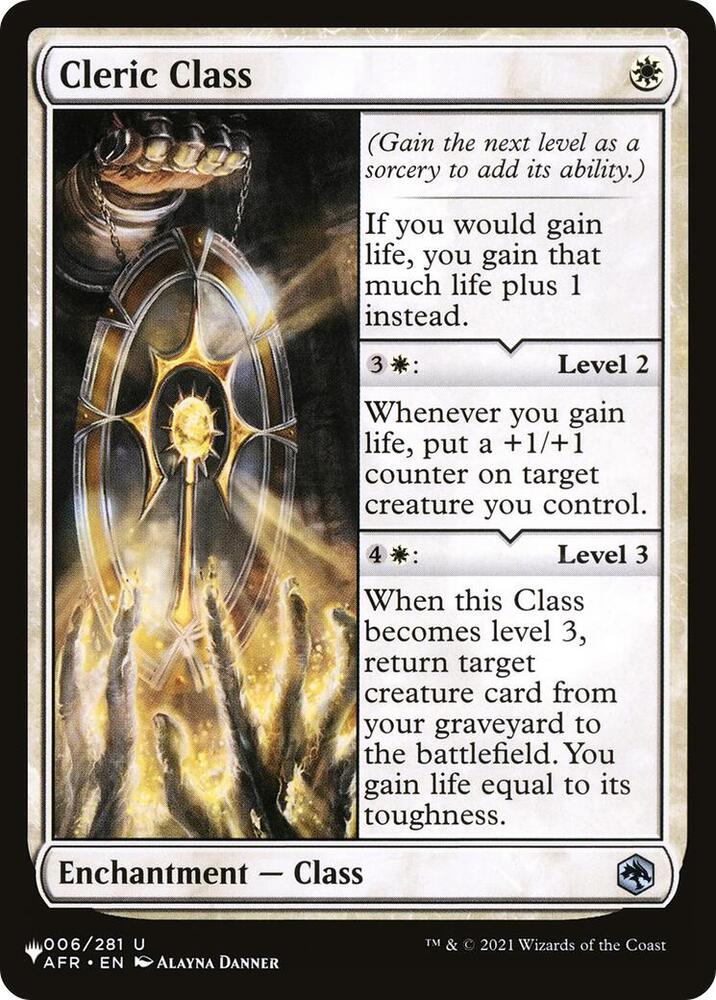 Cleric Class 006/281 (The List Reprints)  | Good Games Adelaide SA