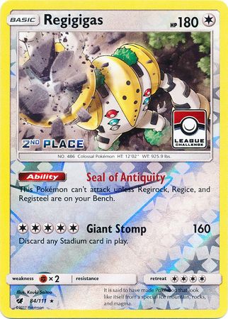 Regigigas (84/111) (League Promo 2nd Place) [Sun & Moon: Crimson Invasion] | Good Games Adelaide SA