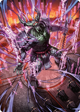 Hidetsugu, Devouring Chaos Art Card [Kamigawa: Neon Dynasty Art Series] | Good Games Adelaide SA