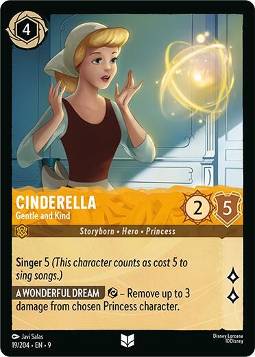 Cinderella Gentle and Kind 19/204 (Fabled)  - Cold Foil | Good Games Adelaide SA