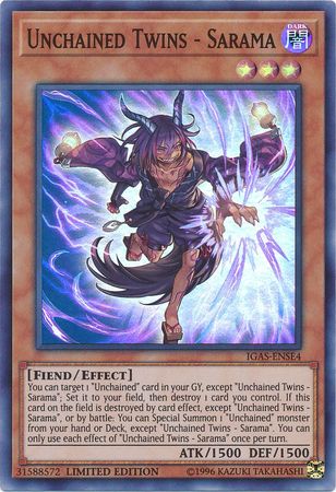 Unchained Twins - Sarama [IGAS-ENSE4] Super Rare | Good Games Adelaide SA