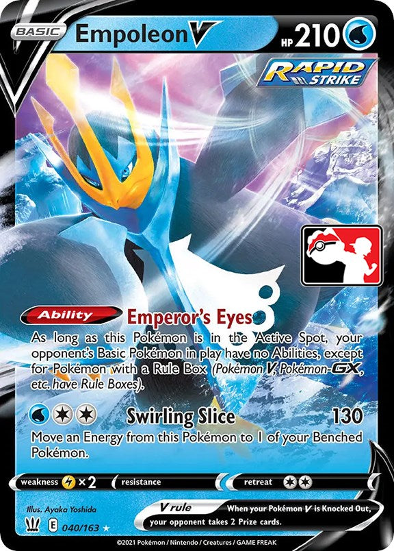 Empoleon V (040/163) [Prize Pack Series One] | Good Games Adelaide SA