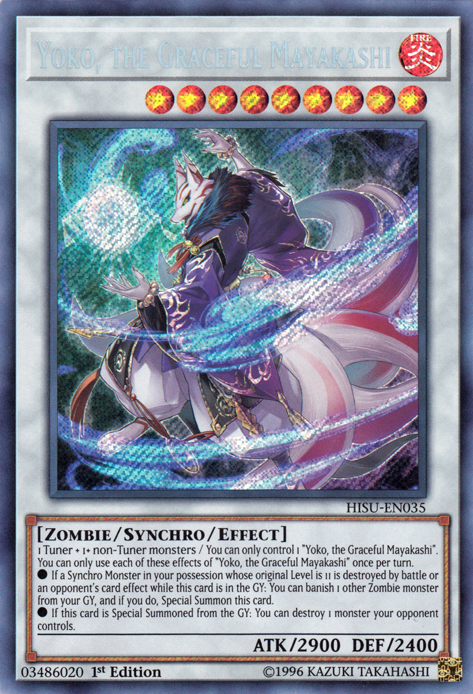 Yoko, the Graceful Mayakashi [HISU-EN035] Secret Rare | Good Games Adelaide SA