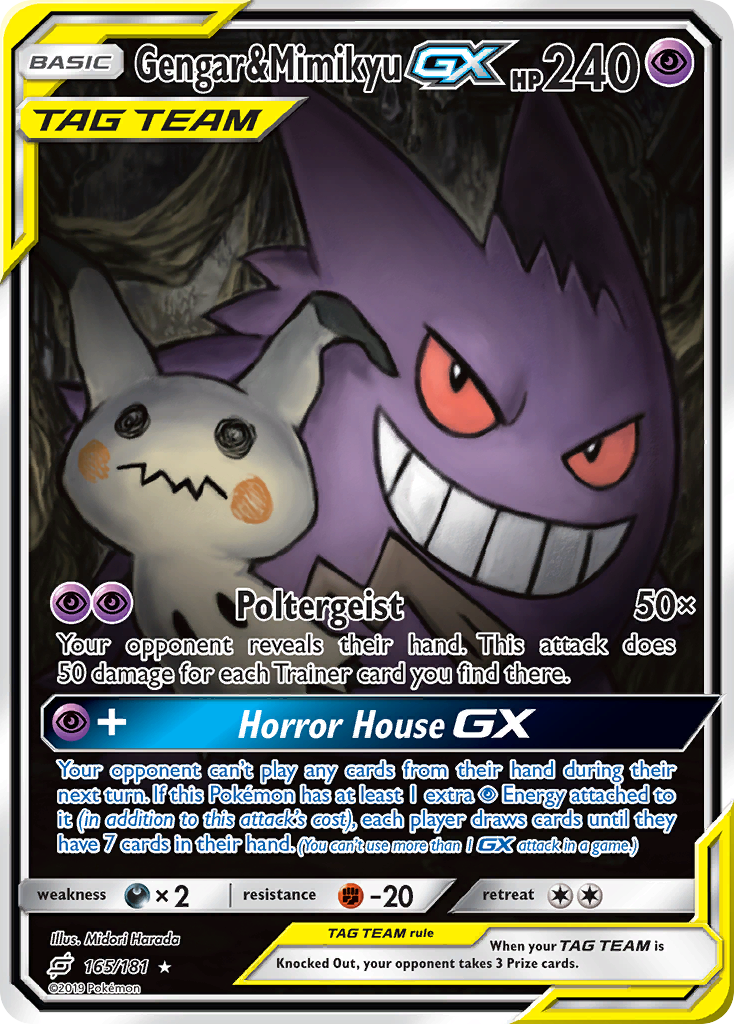 Gengar & Mimikyu GX (165/181) [Sun & Moon: Team Up] | Good Games Adelaide SA