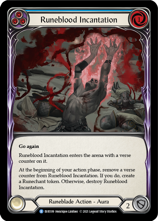 Runeblood Incantation (Blue) [EVR109] (Everfest)  1st Edition Normal | Good Games Adelaide SA