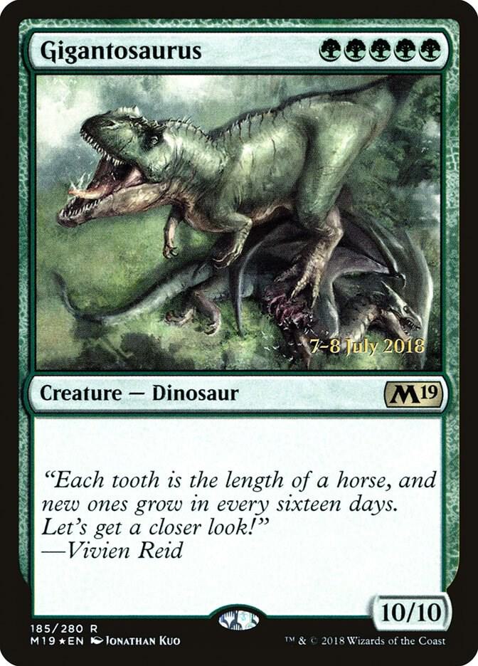 Gigantosaurus 185 (Prerelease Cards)  - Foil | Good Games Adelaide SA