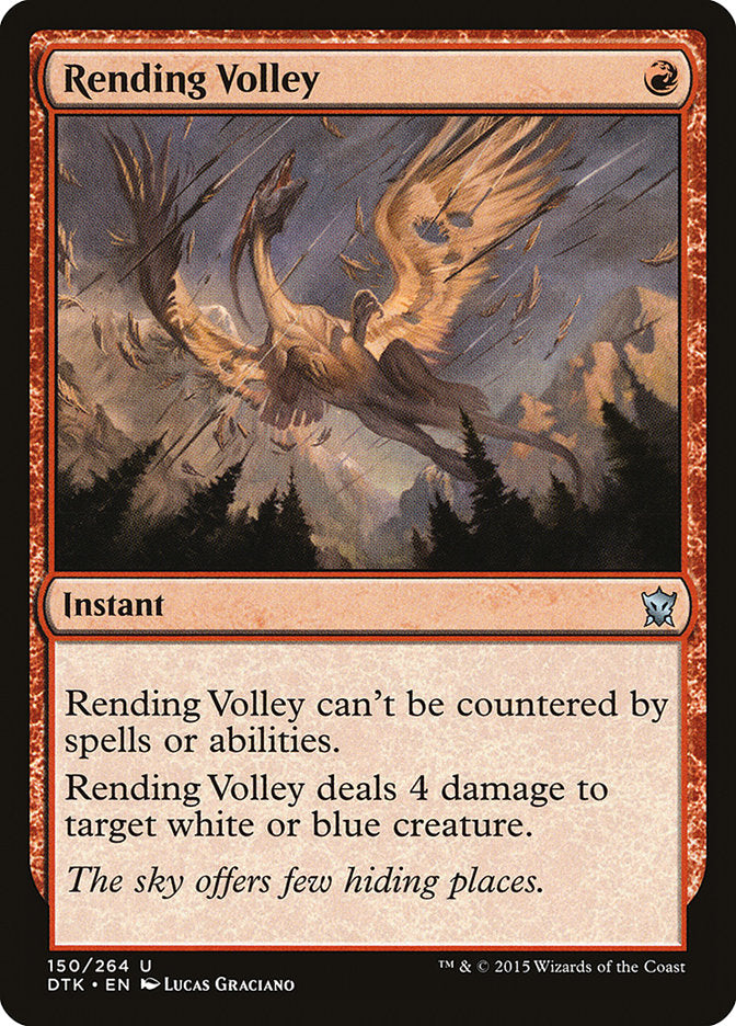 Rending Volley 150 (Dragons of Tarkir)  - Foil | Good Games Adelaide SA