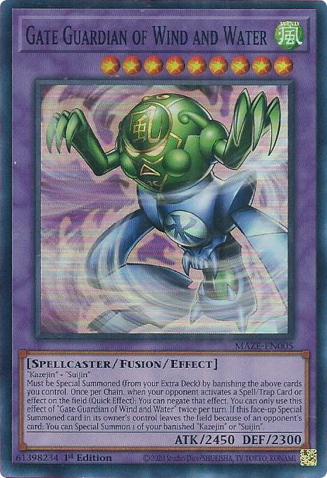 Gate Guardian of Wind and Water [MAZE-EN005] Super Rare | Good Games Adelaide SA