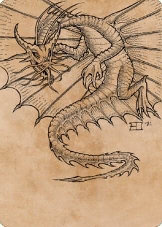 Ancient Gold Dragon Art Card 44 81 44 (Art Series: Commander Legends: Battle for Baldur's Gate)  | Good Games Adelaide SA