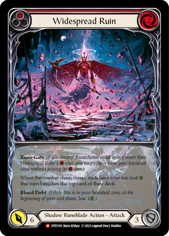 Widespread Ruin (Extended Art) [DTD139] (Dusk Till Dawn)  Rainbow Foil | Good Games Adelaide SA