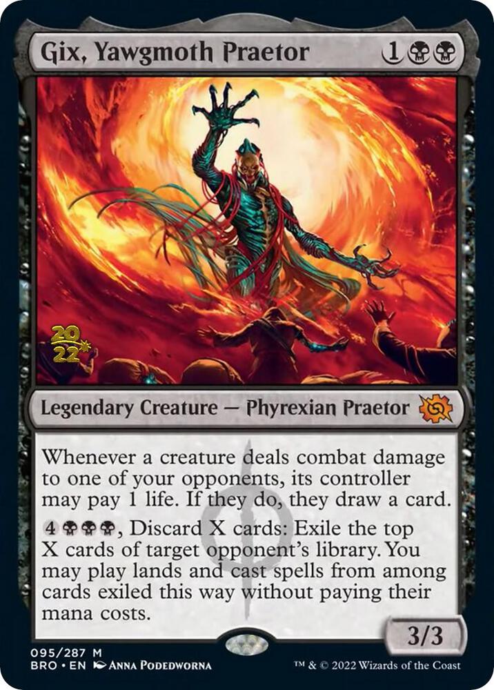 Gix Yawgmoth Praetor 95 (Prerelease Cards)  - Foil | Good Games Adelaide SA