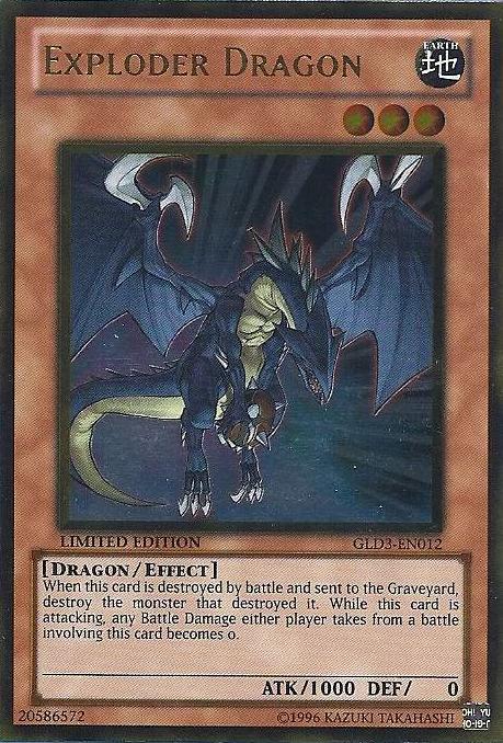 Exploder Dragon [GLD3-EN012] Gold Rare | Good Games Adelaide SA