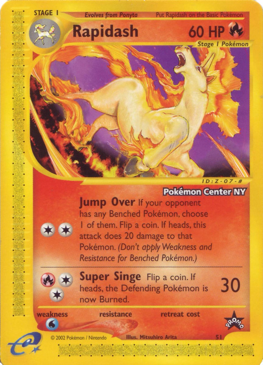 Rapidash (51) (Pokemon Center NY Promo) [Wizards of the Coast: Black Star Promos] | Good Games Adelaide SA