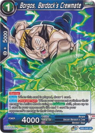 Borgos, Bardock's Crewmate [DB3-040] | Good Games Adelaide SA