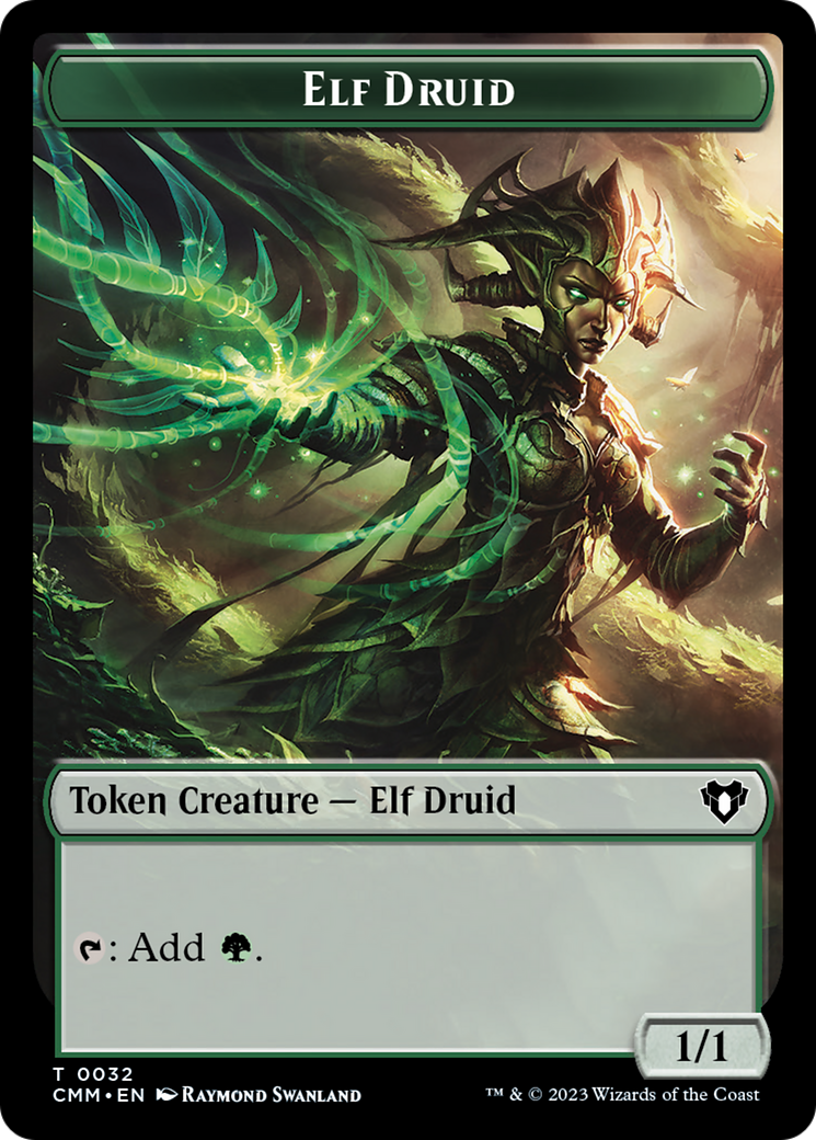 Servo // Elf Druid Double-Sided Token [Commander Masters Tokens] | Good Games Adelaide SA