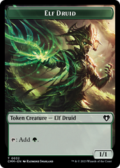 Servo // Elf Druid Double-Sided Token [Commander Masters Tokens] | Good Games Adelaide SA