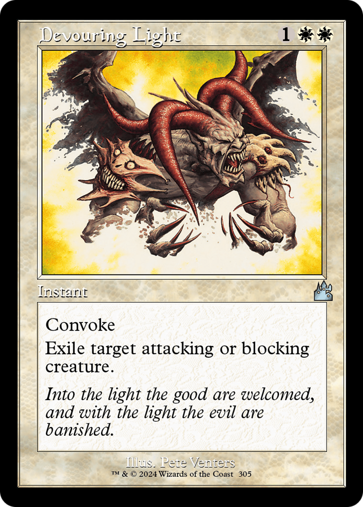 Devouring Light (Retro Frame) [Ravnica Remastered] | Good Games Adelaide SA