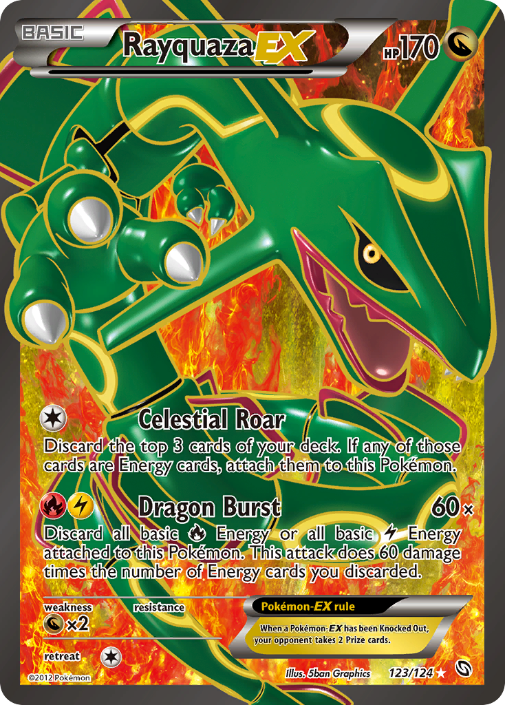 Rayquaza EX (123/124) [Black & White: Dragons Exalted] | Good Games Adelaide SA