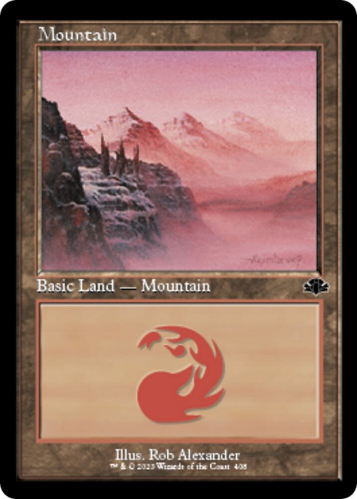 Mountain 408 Retro Frame 408 (Dominaria Remastered)  | Good Games Adelaide SA