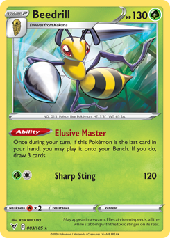Beedrill (003/185) [Sword & Shield: Vivid Voltage] | Good Games Adelaide SA