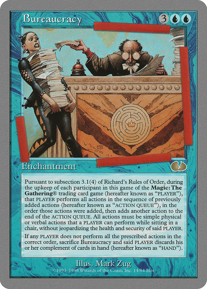 Bureaucracy 14 (Unglued)  | Good Games Adelaide SA