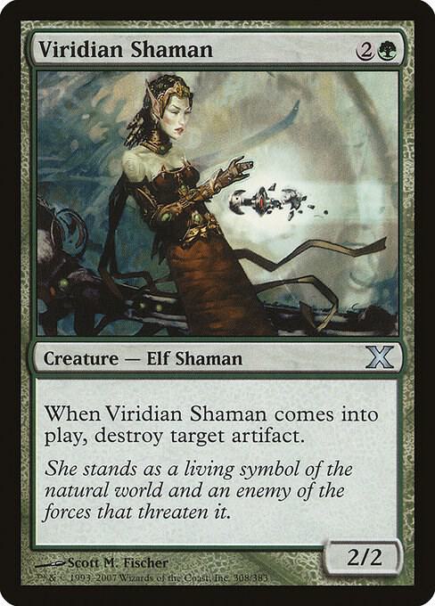 Viridian Shaman 308 (10th Edition)  - Foil | Good Games Adelaide SA