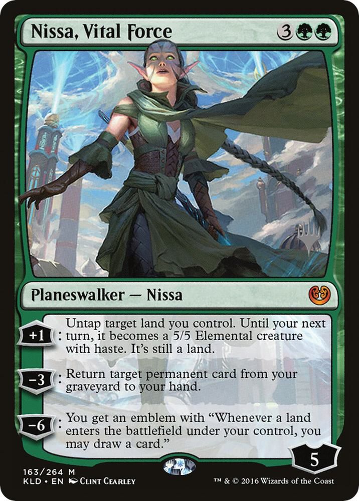 Nissa Vital Force 163 (Promo Pack: Zendikar Rising)  | Good Games Adelaide SA